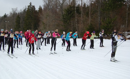 cross-country skiing